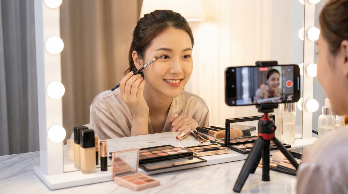 17c一起草美妆视频教程